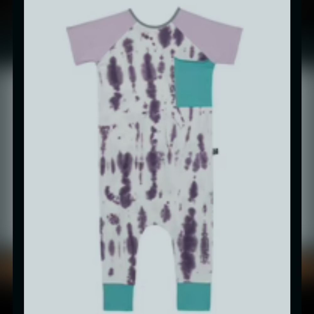 RAGS Short Sleeve Raglan Big Pocket Rag - 'Lavender Tie Dye' - Easter - …